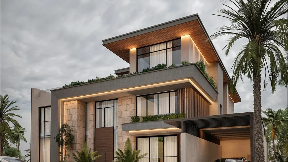 تصميم واجهات فلل مودرن من IVEC Contracting